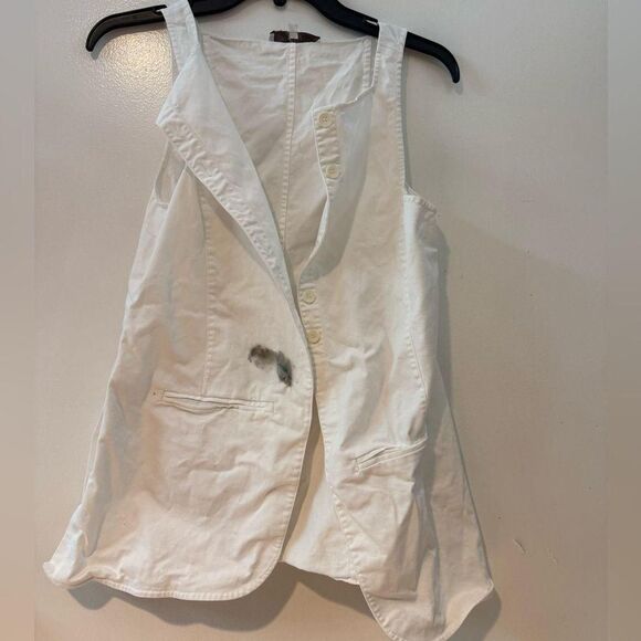 Tibi Chino Slit Front Sleeveless Tunic - Picture 4 of 8